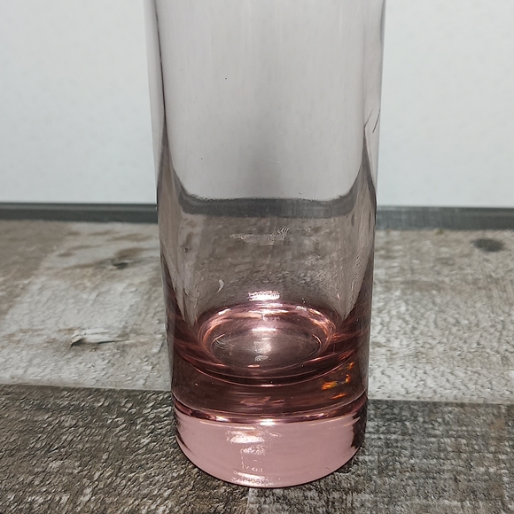 Crystal Pink Vase with a Weighted Bottom - Picture 2 of 4
